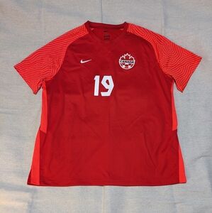 Team Canada 2022 Soccer Football Davies Jersey men's XXL Slim